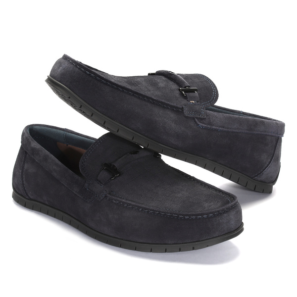 Granatowe mokasyny męskie TRENT