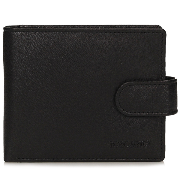 Czarny portfel męski TOST1026