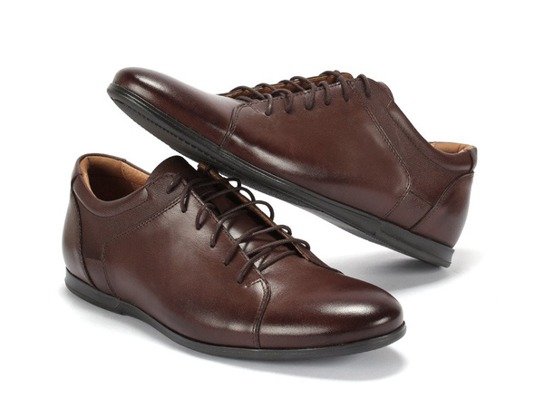 Ciemno-brązowe półbuty FELIKS