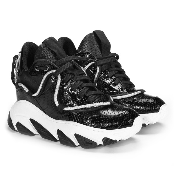 Czarne sneakersy damskie PERI