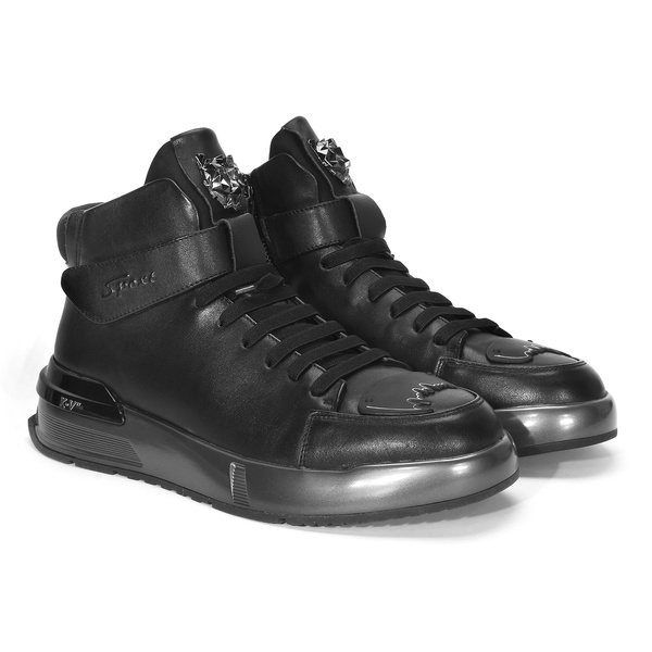 Czarne sneakersy męskie SAWERIO