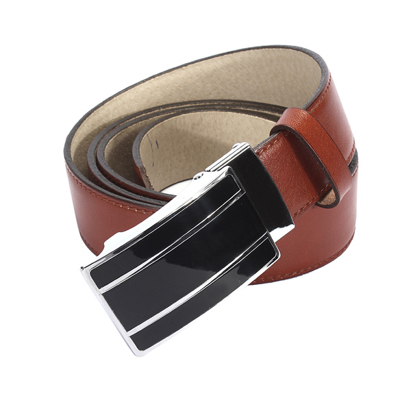 Skórzany brązowy pasek męski