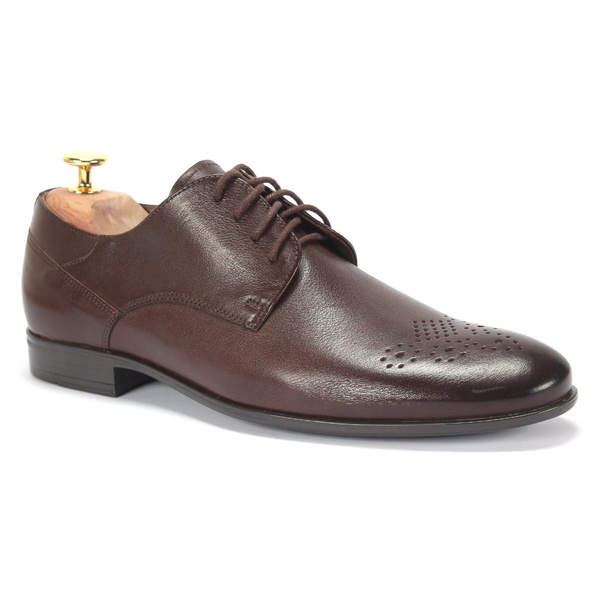 Brązowe półbuty wizytowe BRANDY