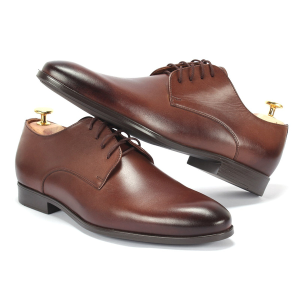 Brązowe półbuty wizytowe ROMUALD