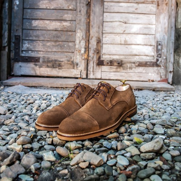 Brązowe półbuty męskie ABRAHAM