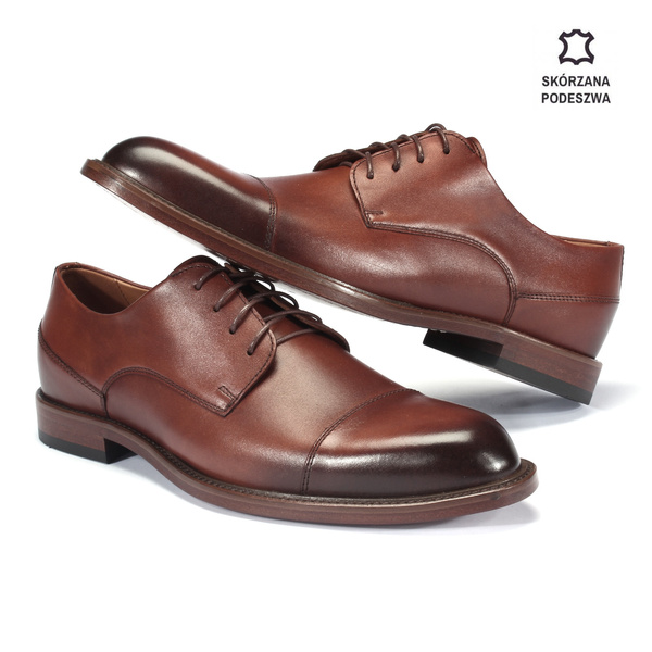 Brązowe półbuty męskie KRYSPIN