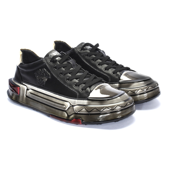 Czarne sneakersy męskie UMBERTO