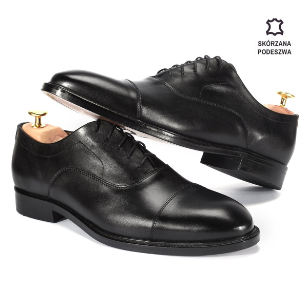 Czarne półbuty wizytowe OLIVIER
