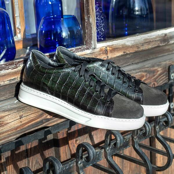 Zielone sneakersy LEWIN