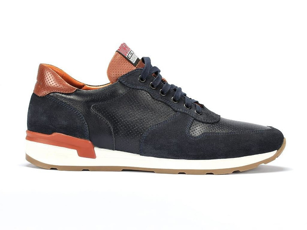 Granatowe Sneakersy Męskie Mati