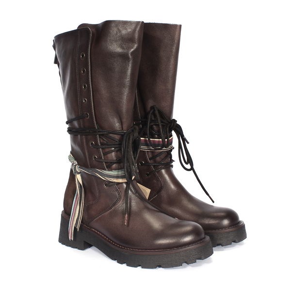Brązowe kozaki damskie ANTONELLA