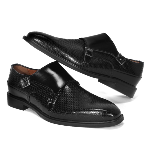 Czarne półbuty wizytowe 6040