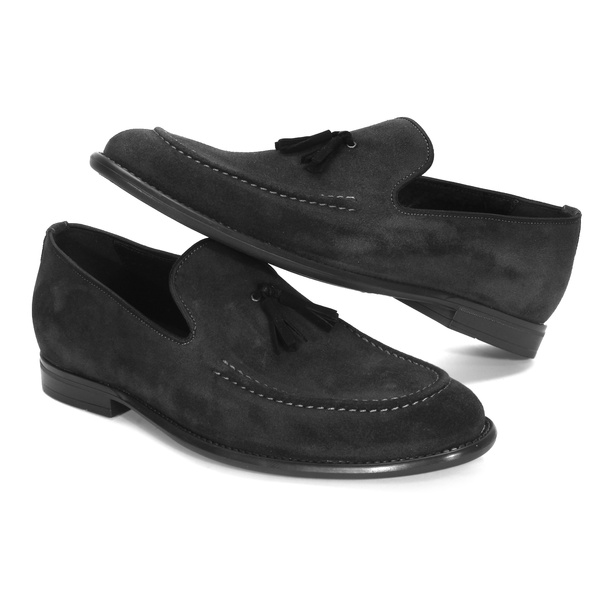 Popielate mokasyny męski CYRUS