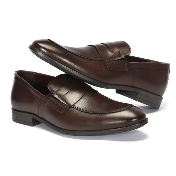 Brązowe mokasyny męskie SILAS II