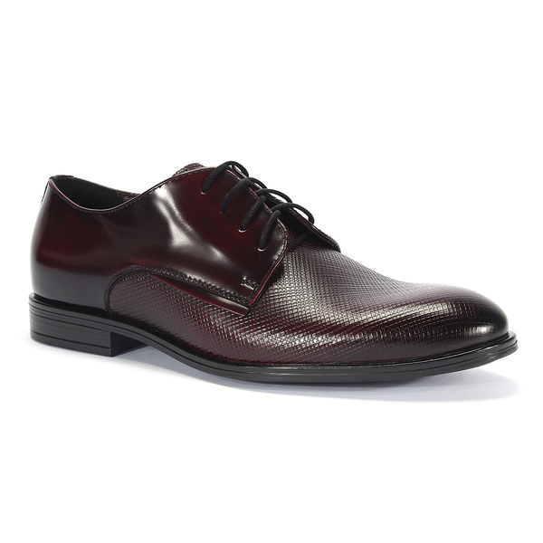 Bordowe półbuty wizytowe REGGIE