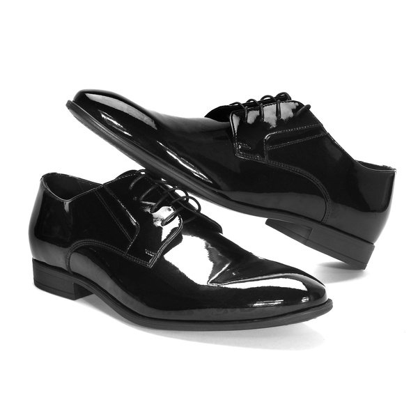 Czarne lakierki męskie 3770