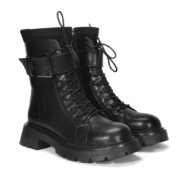 Czarne kozaki damskie MASZA