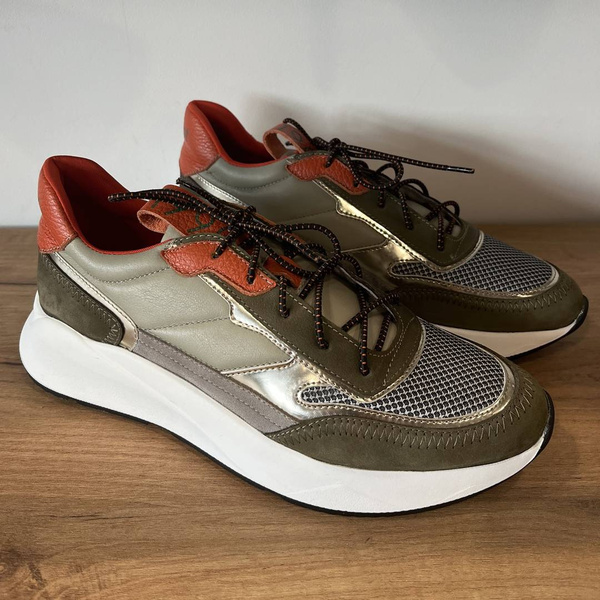 Zielone sneakersy męskie DERWAN