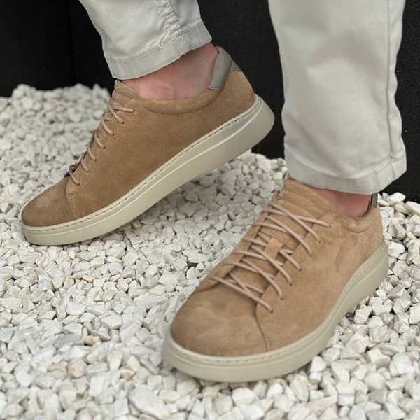 Beżowe sneakersy CYPRIAN