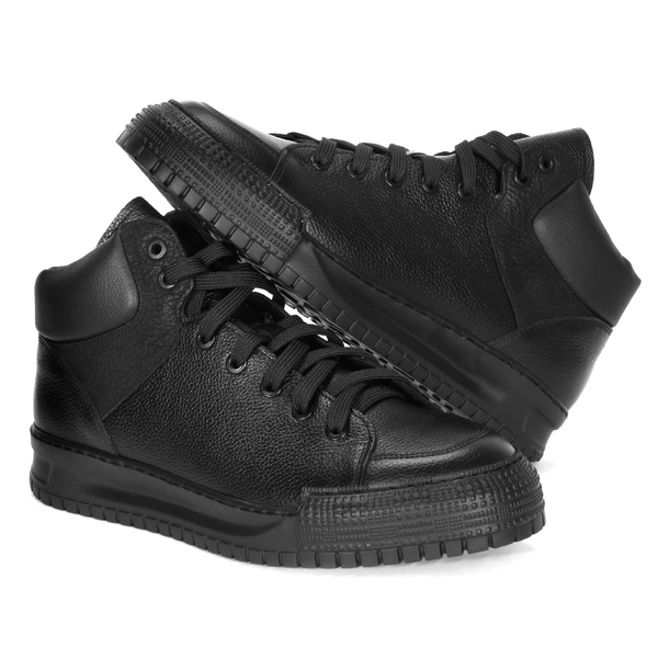 Czarne trzewiki męskie 5408