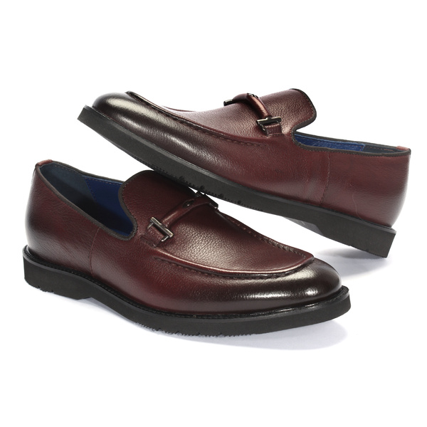 Bordowe mokasyny męskie TYLER II