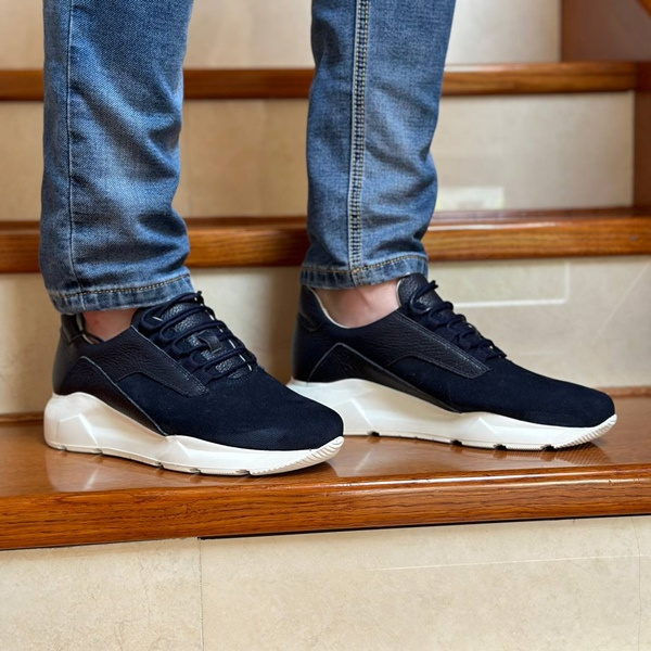 Granatowe sneakersy ARON