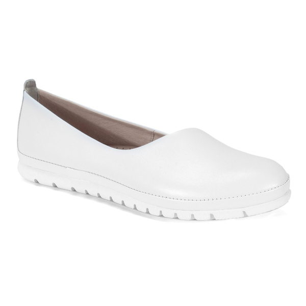 Białe baleriny OLIVIA