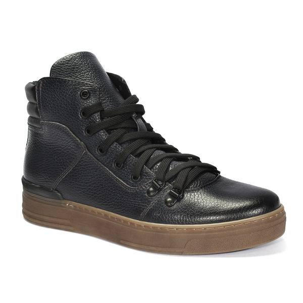 Granatowe trzewiki męskie AGENOR