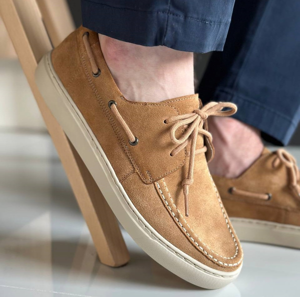 Beżowe półbuty BASTIAN