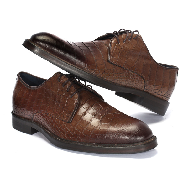 Brązowe półbuty wizytowe DAVIS