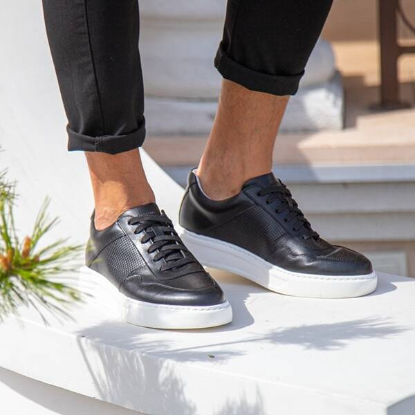 Czarne sneakersy męskie JUAN