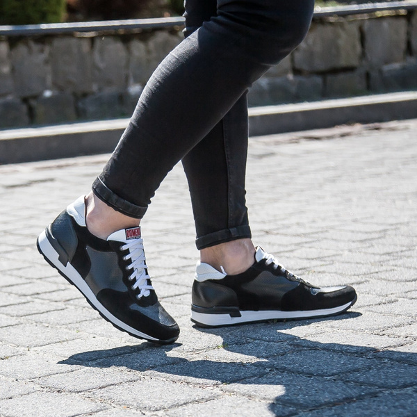 Czarne sneakersy męskie Mati