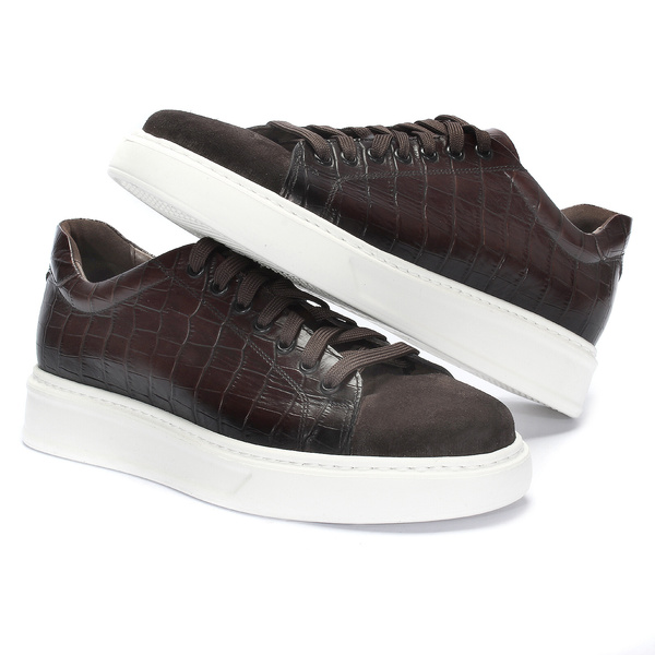 Brązowe sneakersy LEWIN II