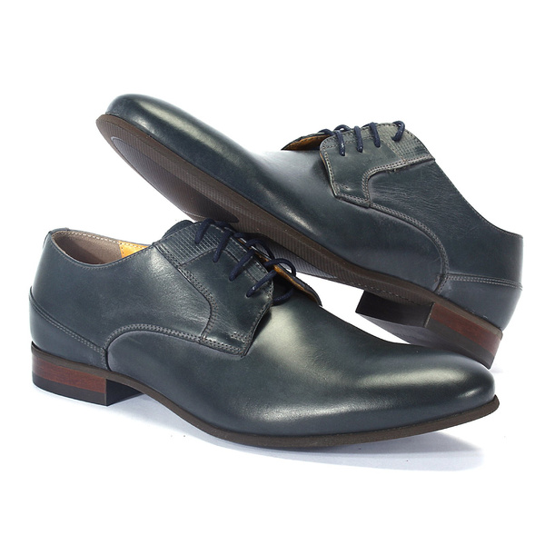 Granatowe Półbuty 2919