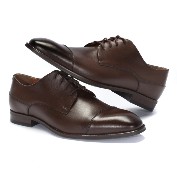 Brązowe półbuty wizytowe EDWARD