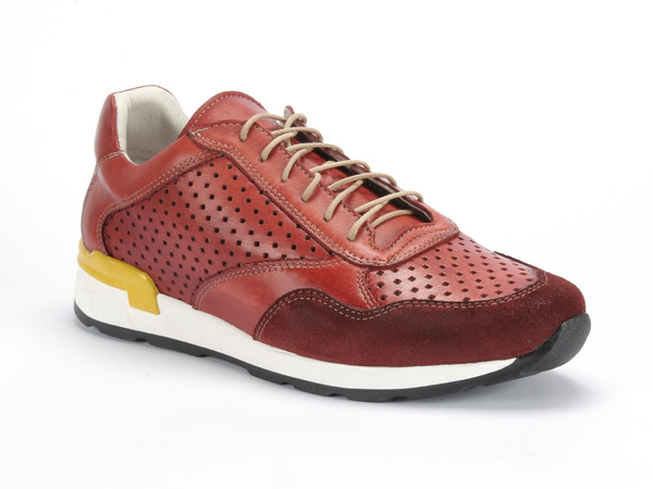 Bordowe sneakersy PETER