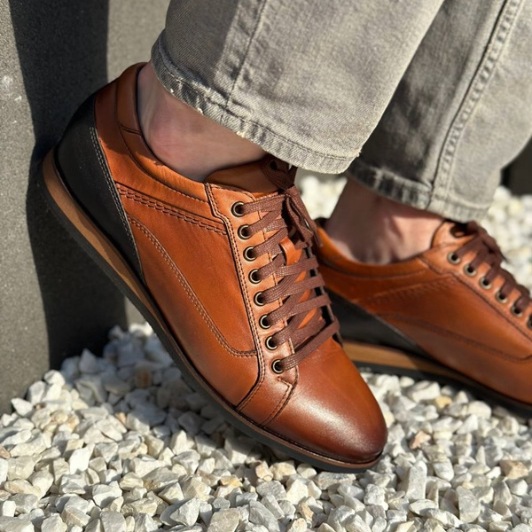 Brązowe półbuty sport 2844