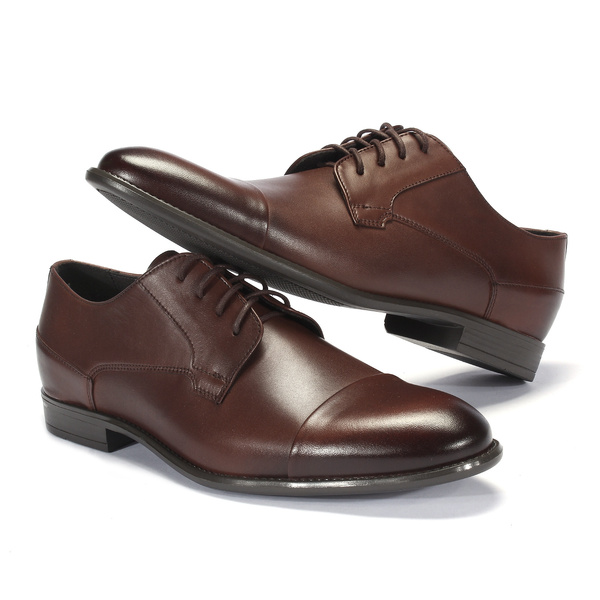 Brązowe półbuty wizytowe 5333