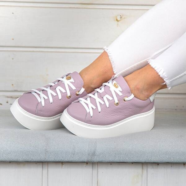 Fioletowe sneakersy damskie ALICJA