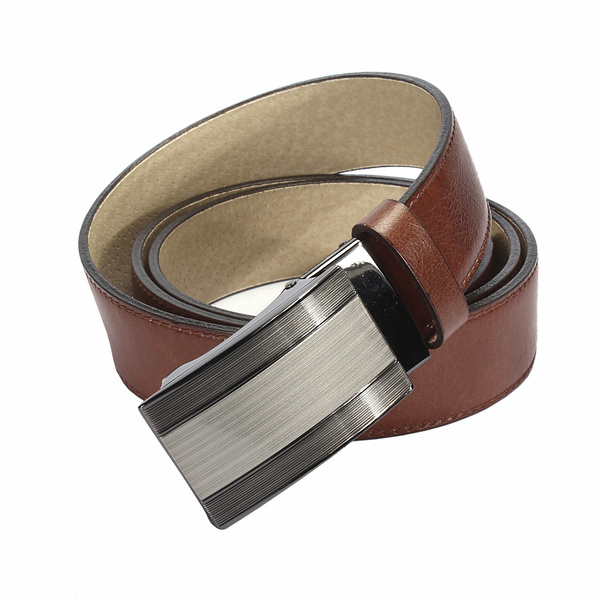 Skórzany brązowy pasek męski