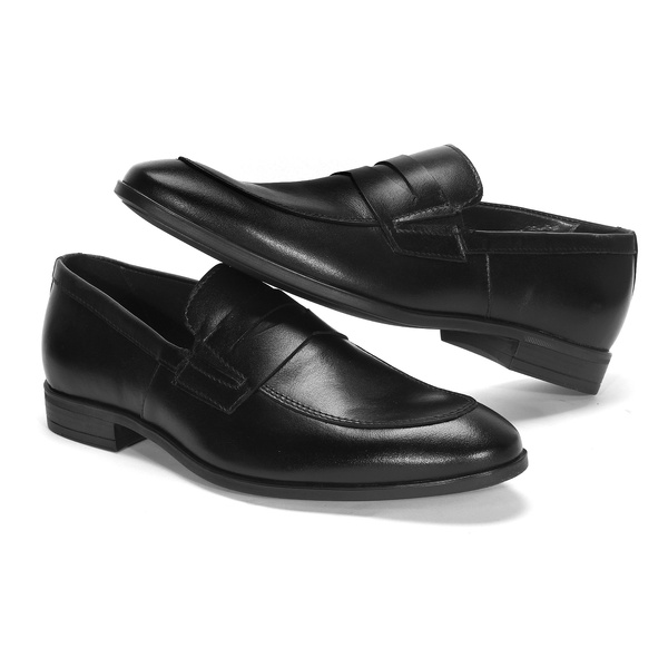 Czarne mokasyny męskie SILAS