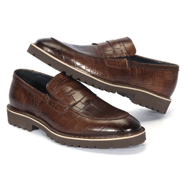 Beżowe mokasyny męskie GABRIEL