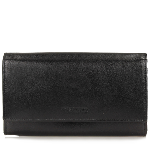 Czarny portfel damski T1115