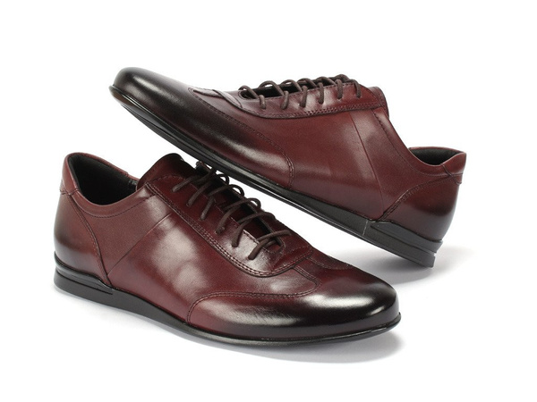 Bordowe półbuty OLAF