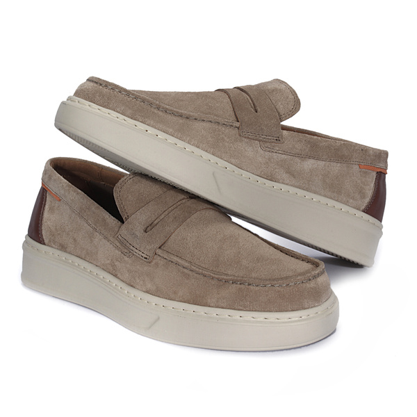 Brązowe mokasyny męskie TIMEO