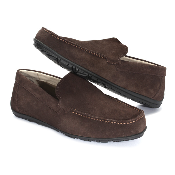 Brązowe mokasyny męskie 7217