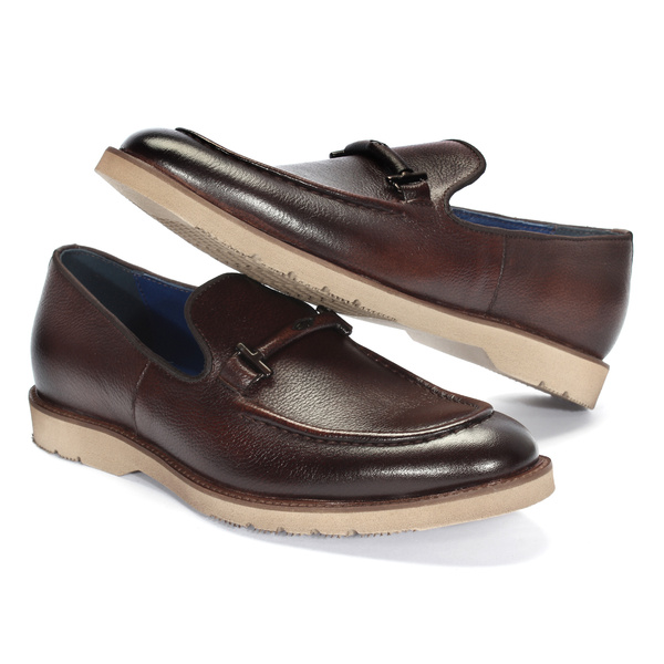 Brązowe mokasyny męskie TYLER II