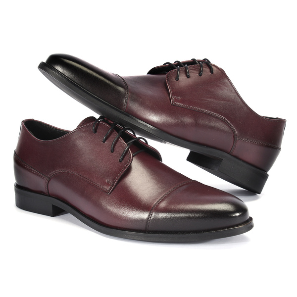 Bordowe półbuty HANS