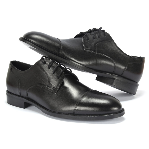 Czarne półbuty wizytowe FRANCIS