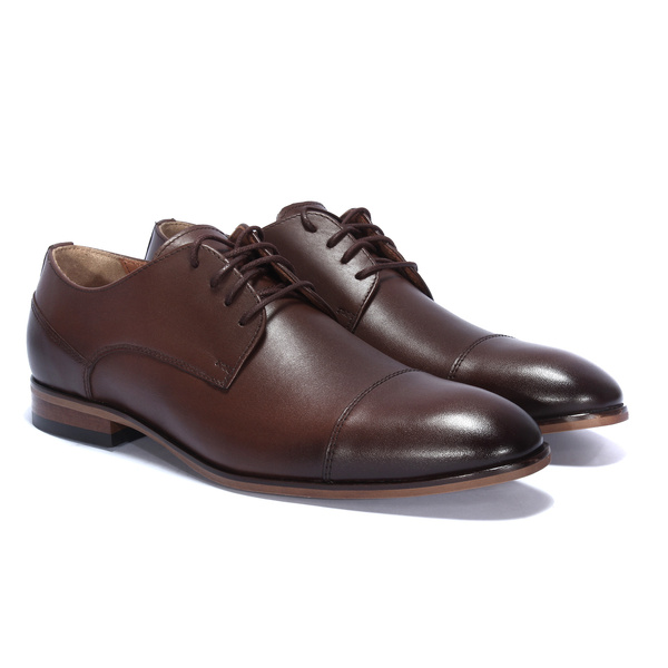 Brązowe półbuty wizytowe JEREMIASZ